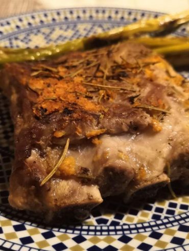 Costella de porc amb taronja