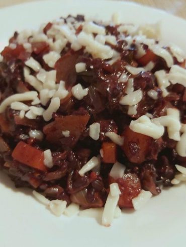 Arròs nerone amb sobrassada